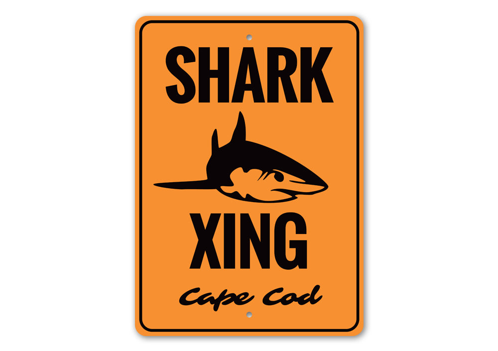 Cape Cod Shark Crossing Sign