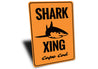 Cape Cod Shark Crossing Sign