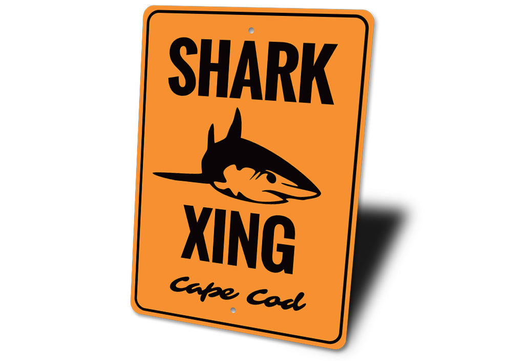 Cape Cod Shark Crossing Sign