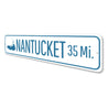 Nantucket Mileage Sign Aluminum Sign