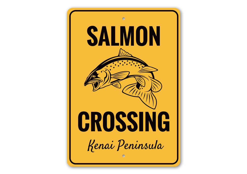 Salmon Crossing Sign