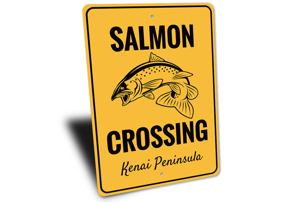 Salmon Crossing Sign