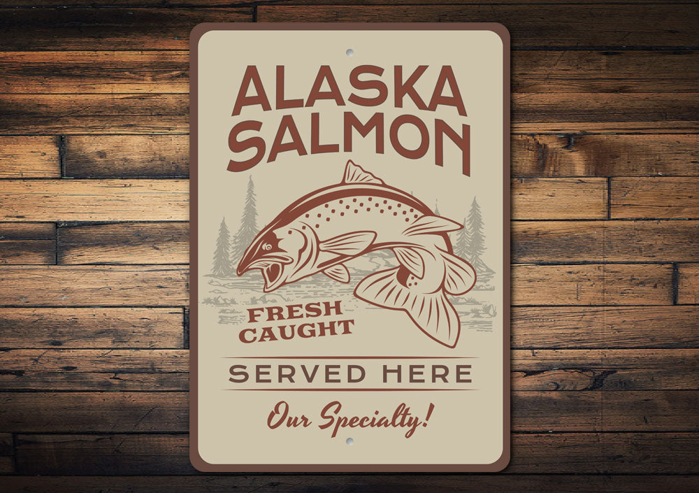 Alaska Salmon Sign