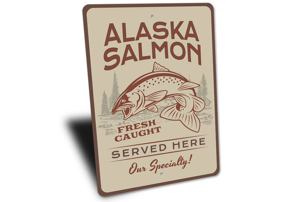 Alaska Salmon Sign