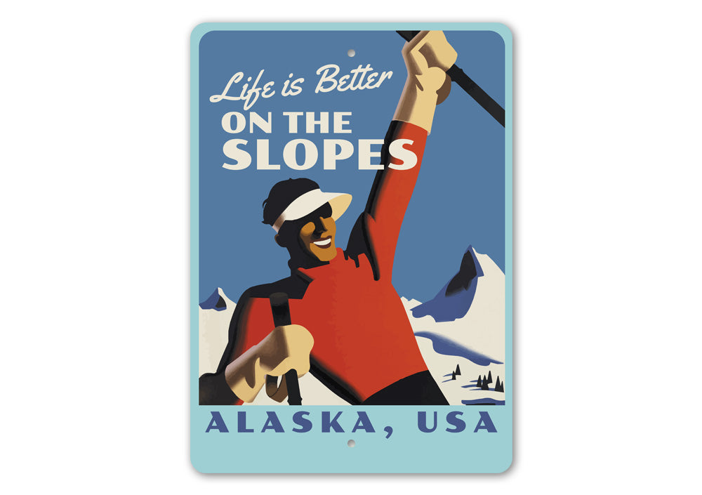 Ski Slopes Sign