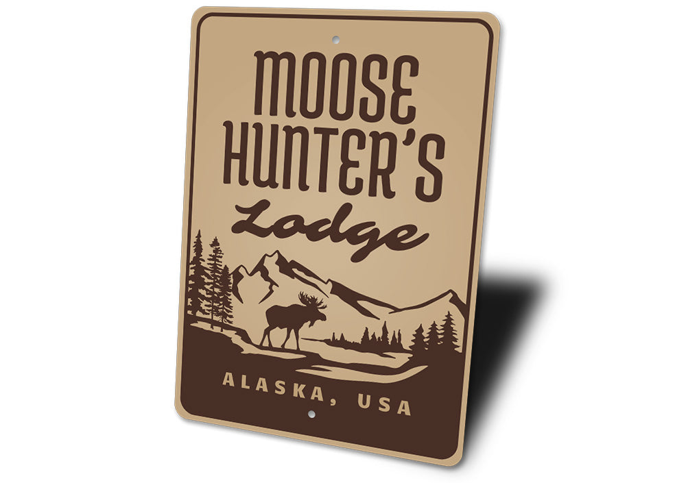 Moose Hunters Lodge Sign