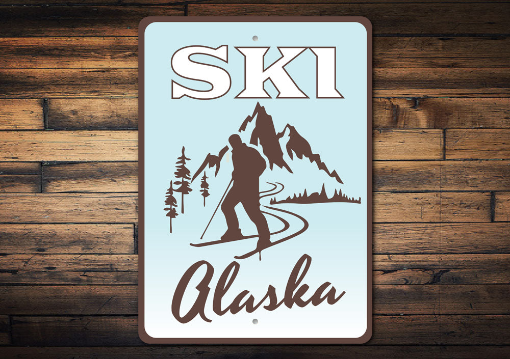 Ski Alaska Sign