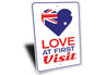 Love at First Visit Sign