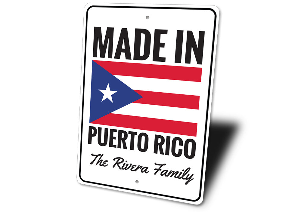 Puerto Rican Flag Sign