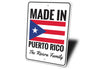 Puerto Rican Flag Sign