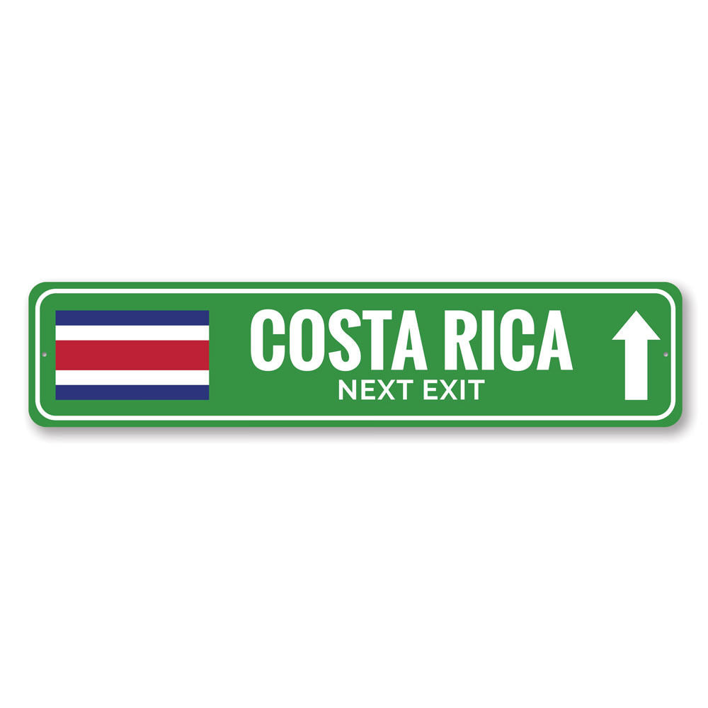 Costa Rica Sign Aluminum Sign