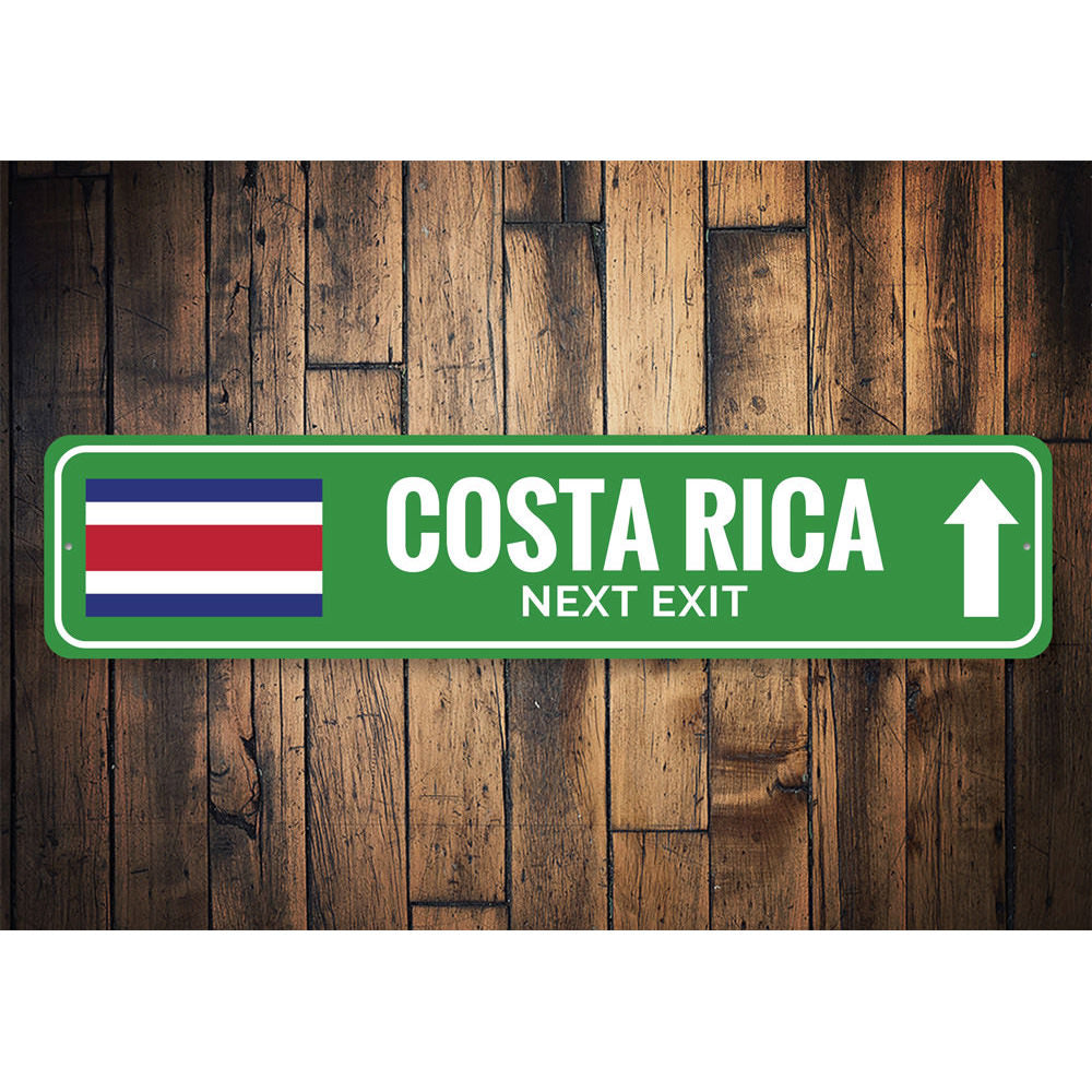 Costa Rica Sign Aluminum Sign