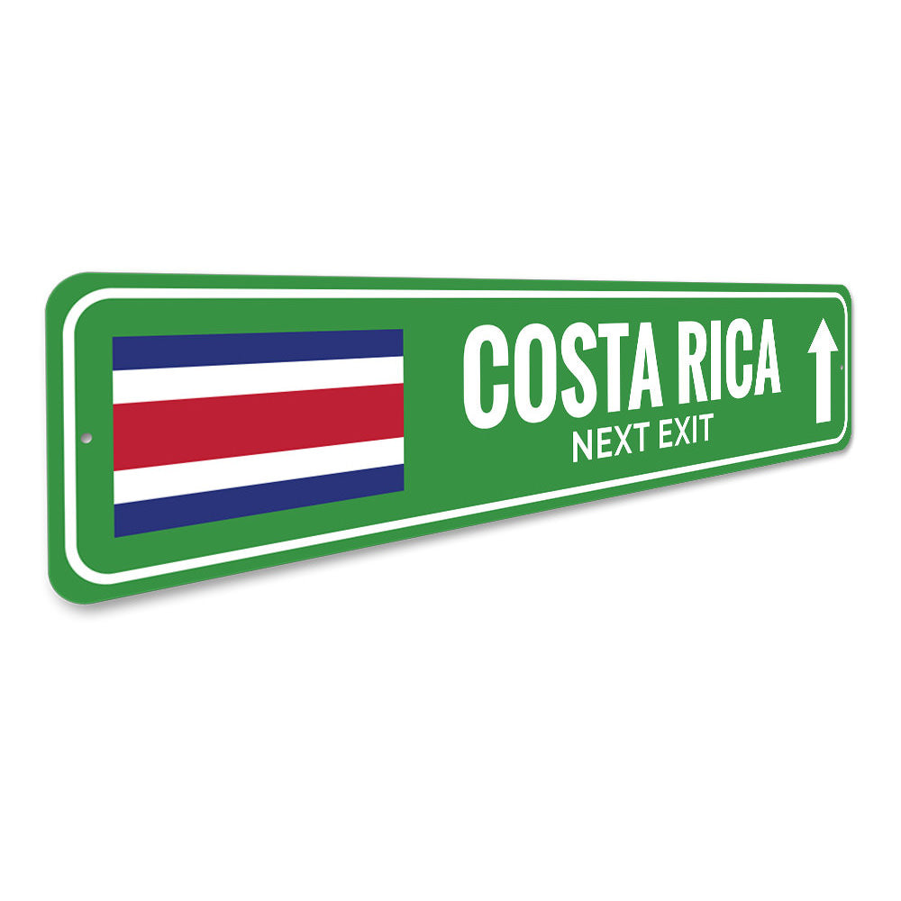 Costa Rica Sign Aluminum Sign