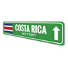 Costa Rica Sign Aluminum Sign