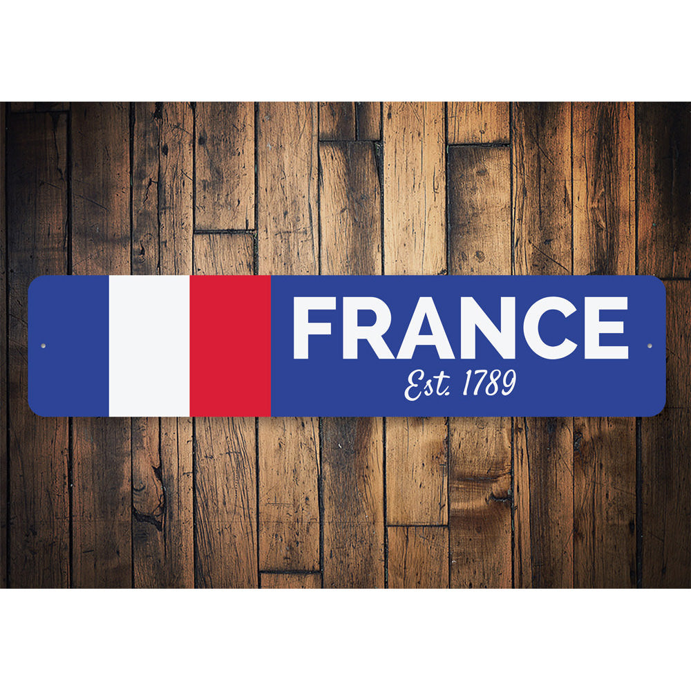 French Flag Sign Aluminum Sign