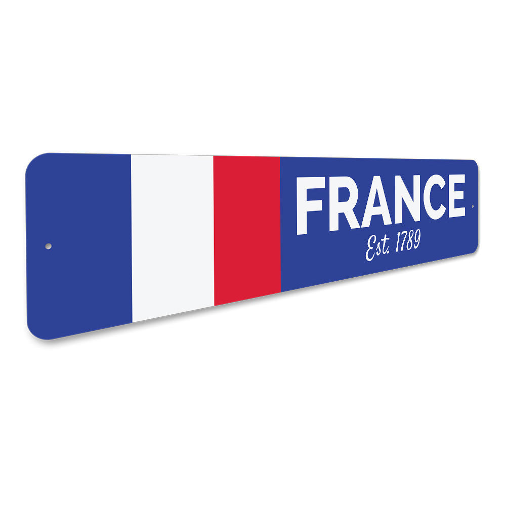 French Flag Sign Aluminum Sign