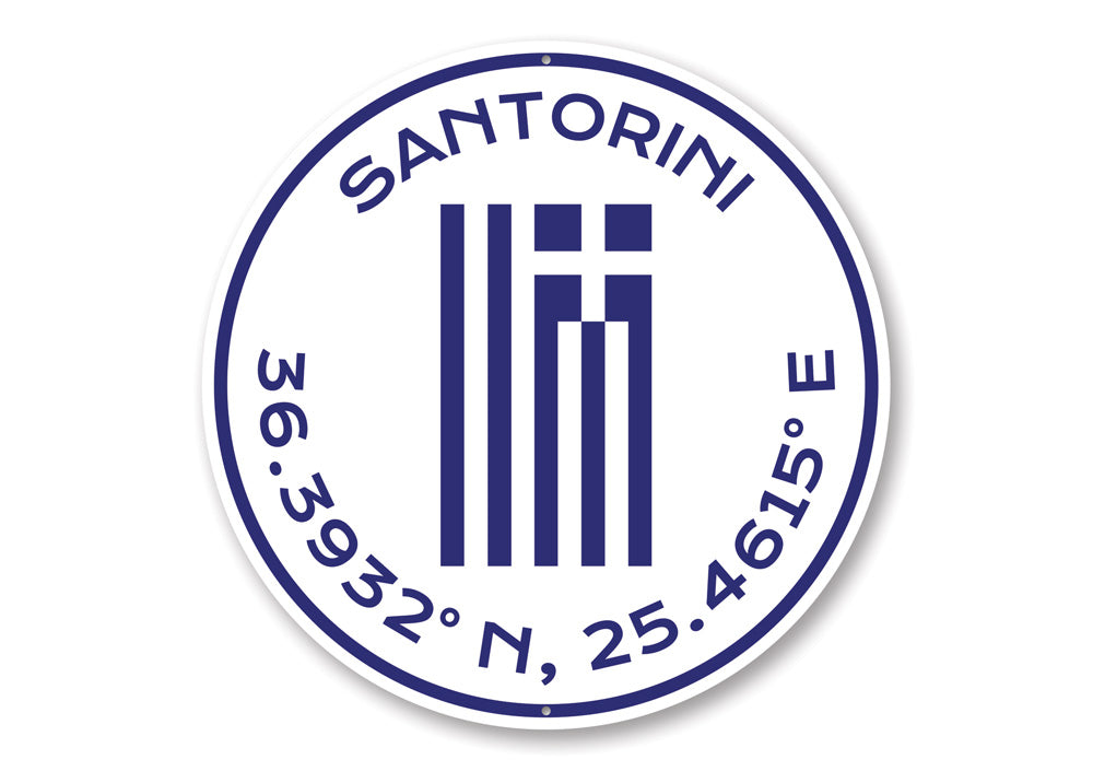Santorini Sign