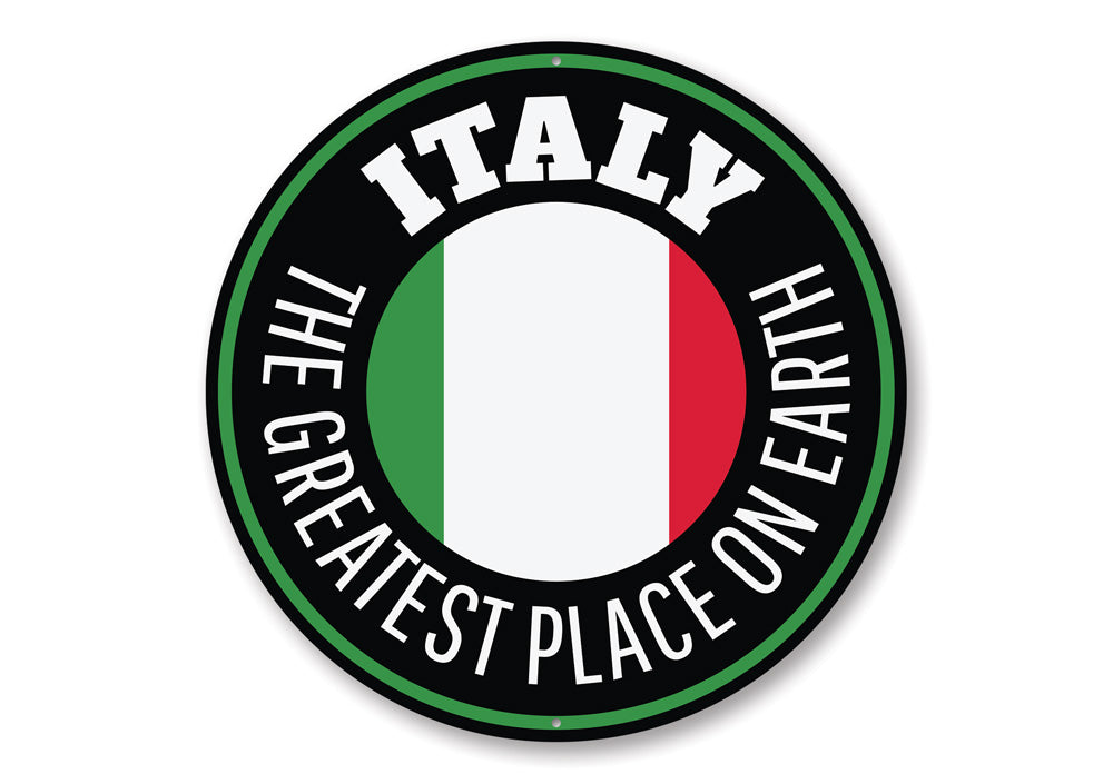 Italy Circle Sign