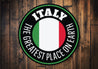 Italy Circle Sign