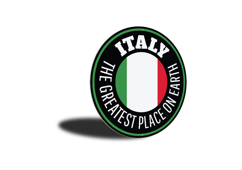 Italy Circle Sign
