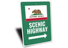 Scenic California Highway Sign