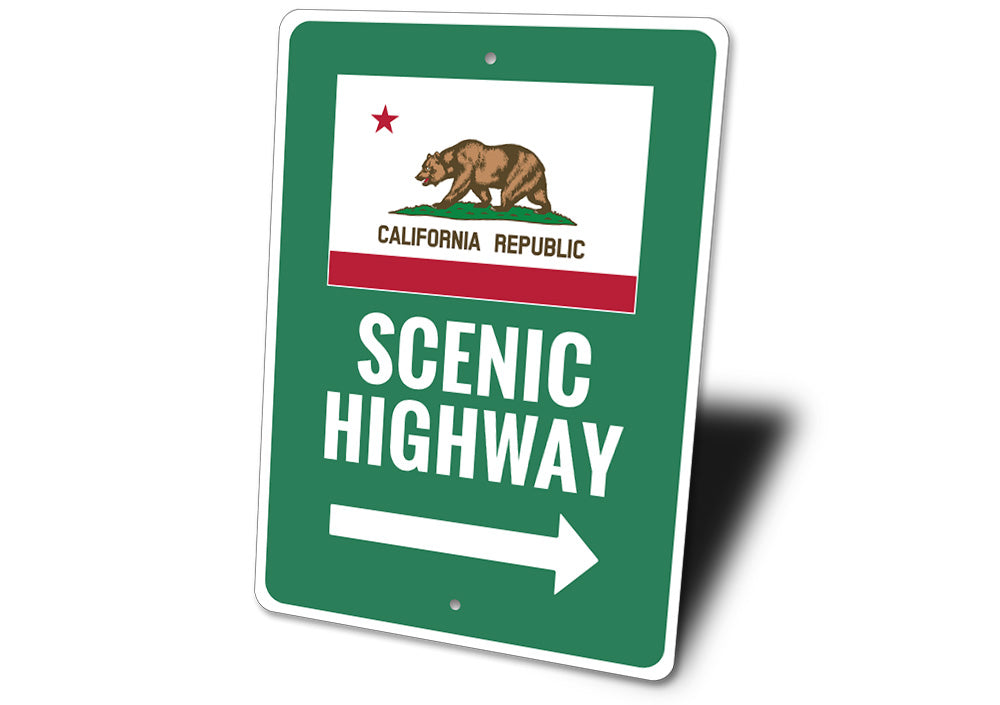 Scenic California Highway Sign