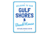 Gulf Shores Beach House Sign