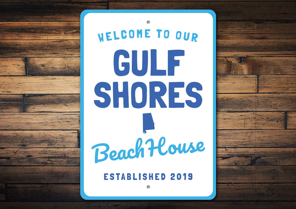 Gulf Shores Beach House Sign