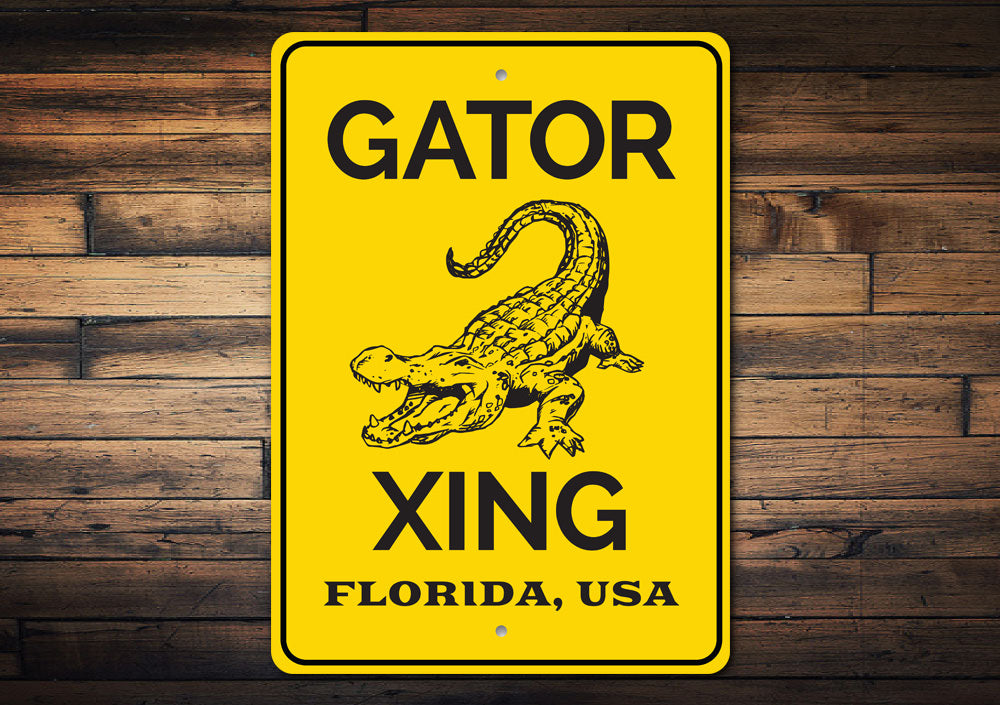 Gator Crossing Sign