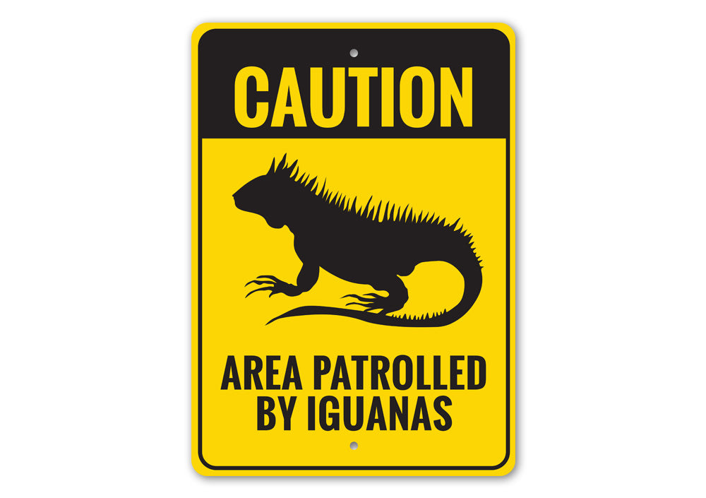 Iguana Sign Aluminum Sign