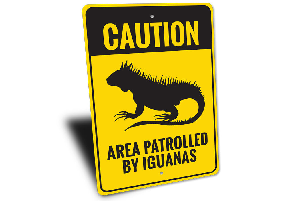 Iguana Sign Aluminum Sign