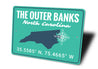 Outer Banks Coordinates Sign