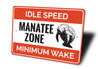Manatee Zone Sign
