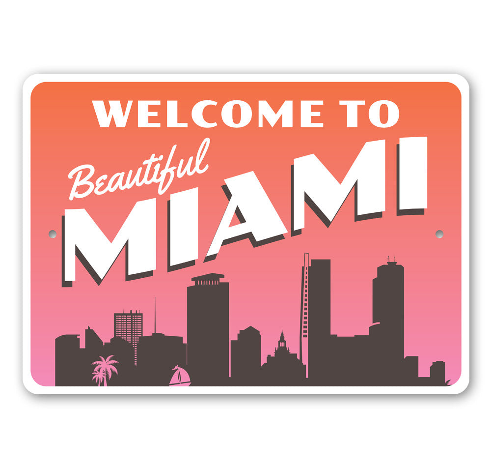 Beautiful Miami Sign