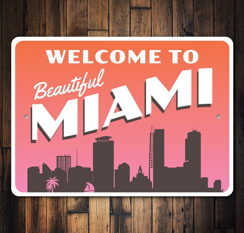 Beautiful Miami Sign