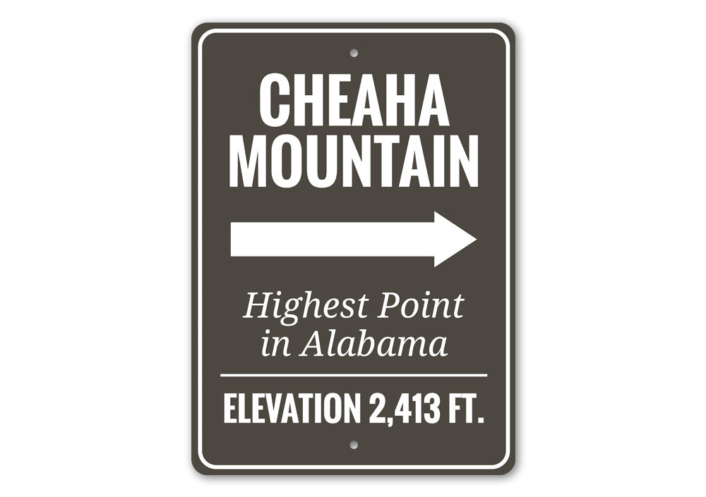 Cheaha Mountain Sign