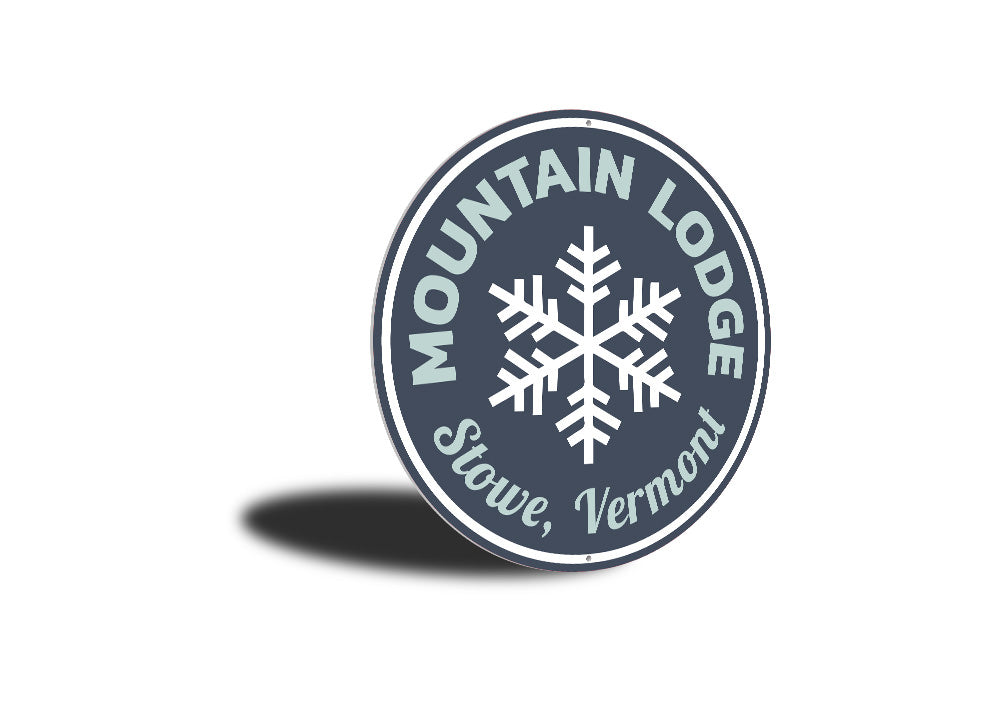 Mountain Lodge Circle Sign