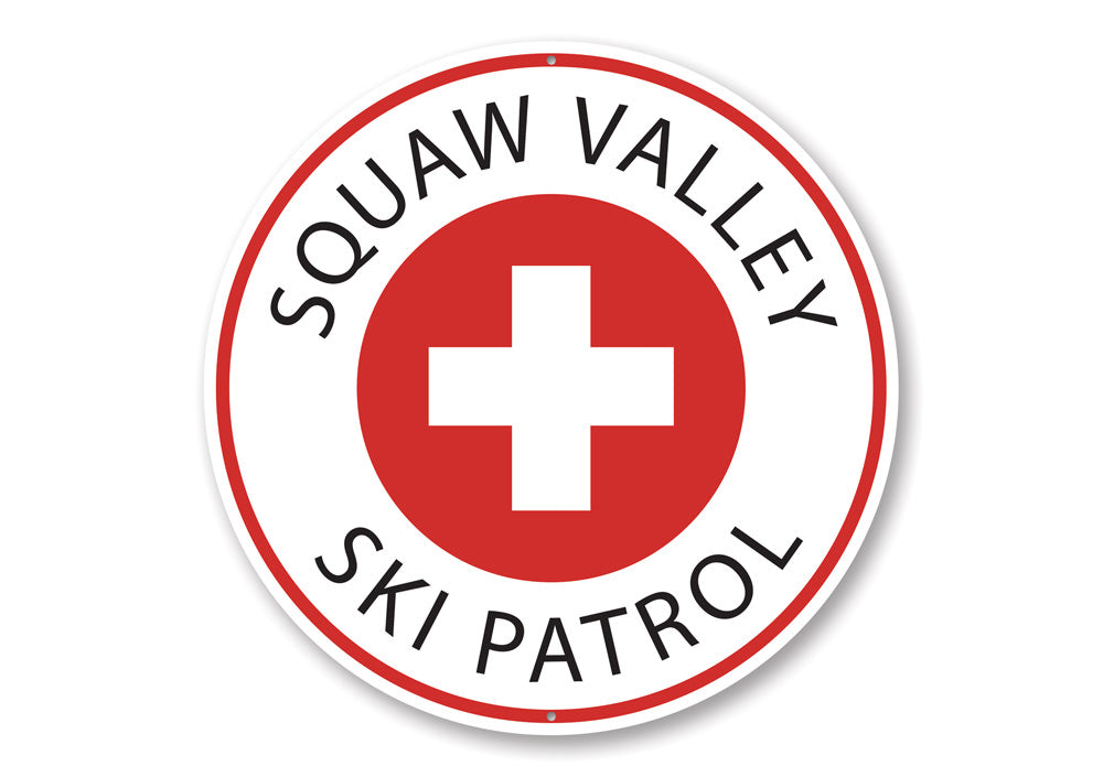 Ski Patrol Circle Sign