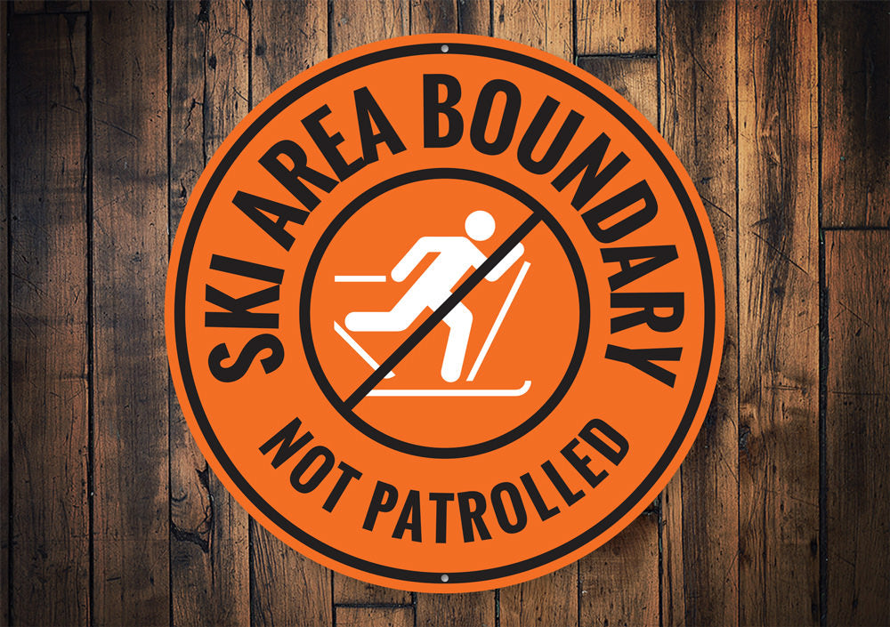 Ski Area Boundary Sign