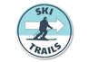 Ski Trails Circle Sign