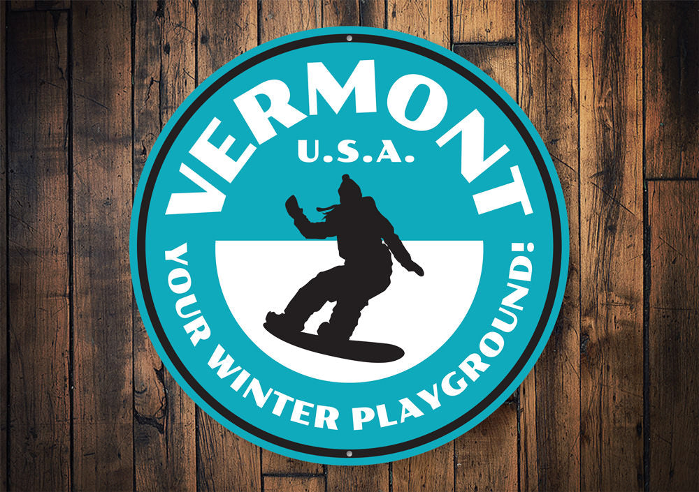 Winter Playground Sign