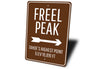 Freel Peak Sign