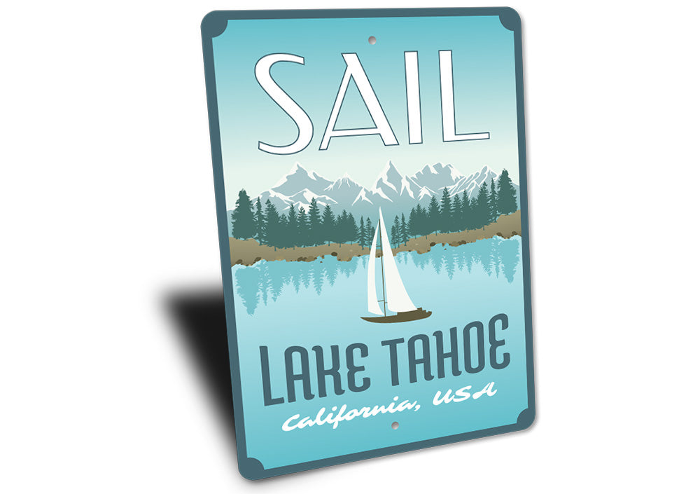 Sail Lake Tahoe Sign