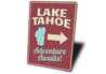 Lake Tahoe Arrow Sign