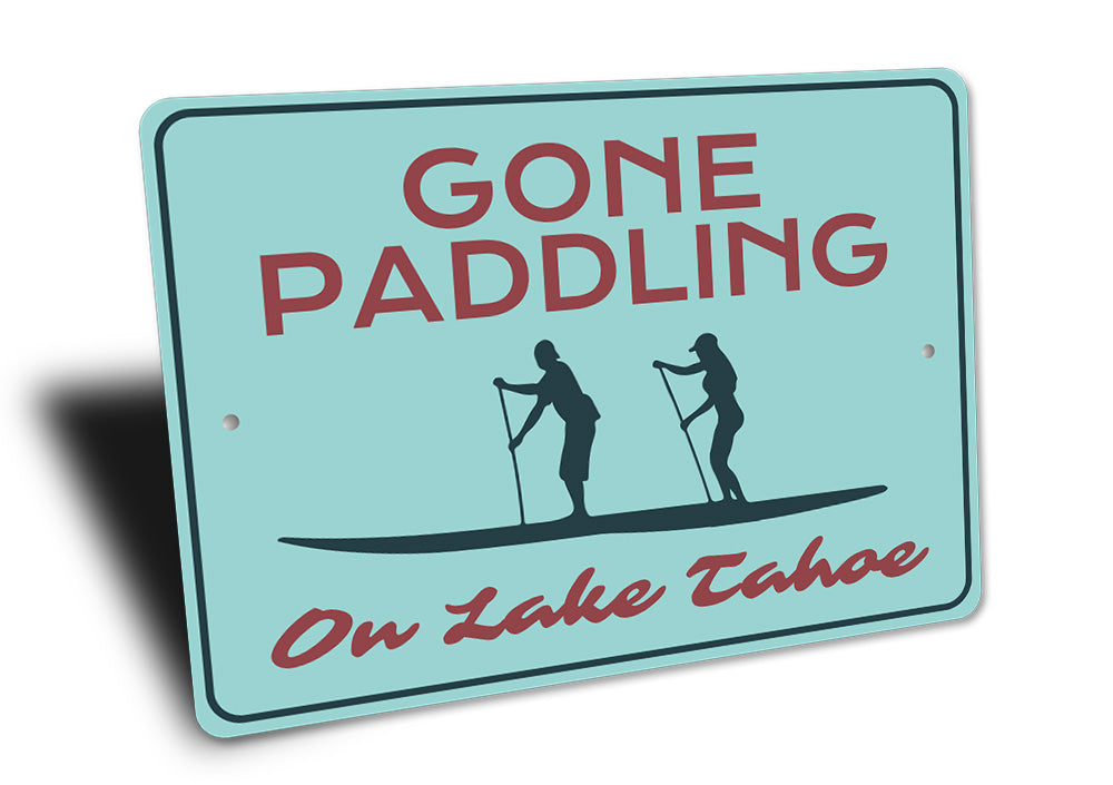 Gone Paddling Sign