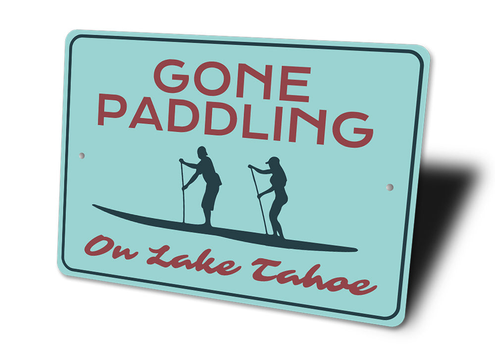 Gone Paddling Sign