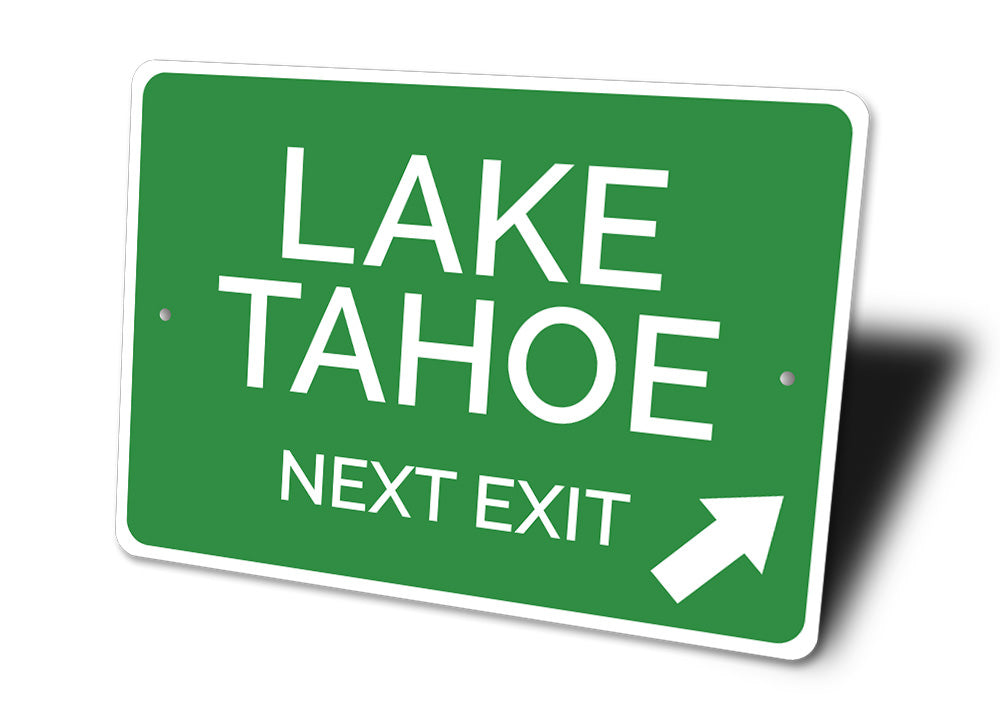 Lake Tahoe Exit Sign