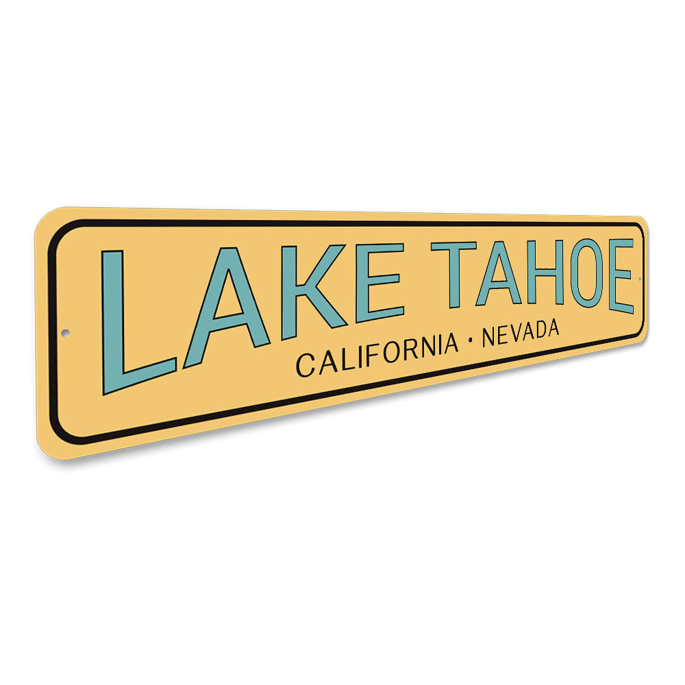 Lake Tahoe Decorative Sign Aluminum Sign
