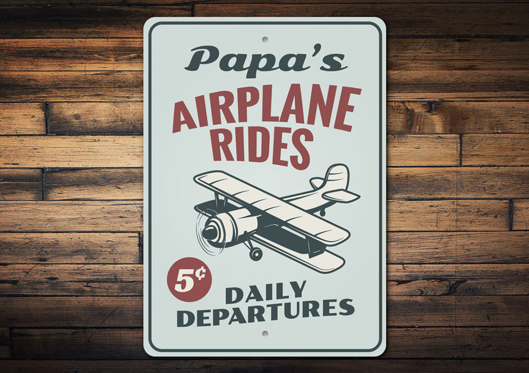 Airplane Ride Sign
