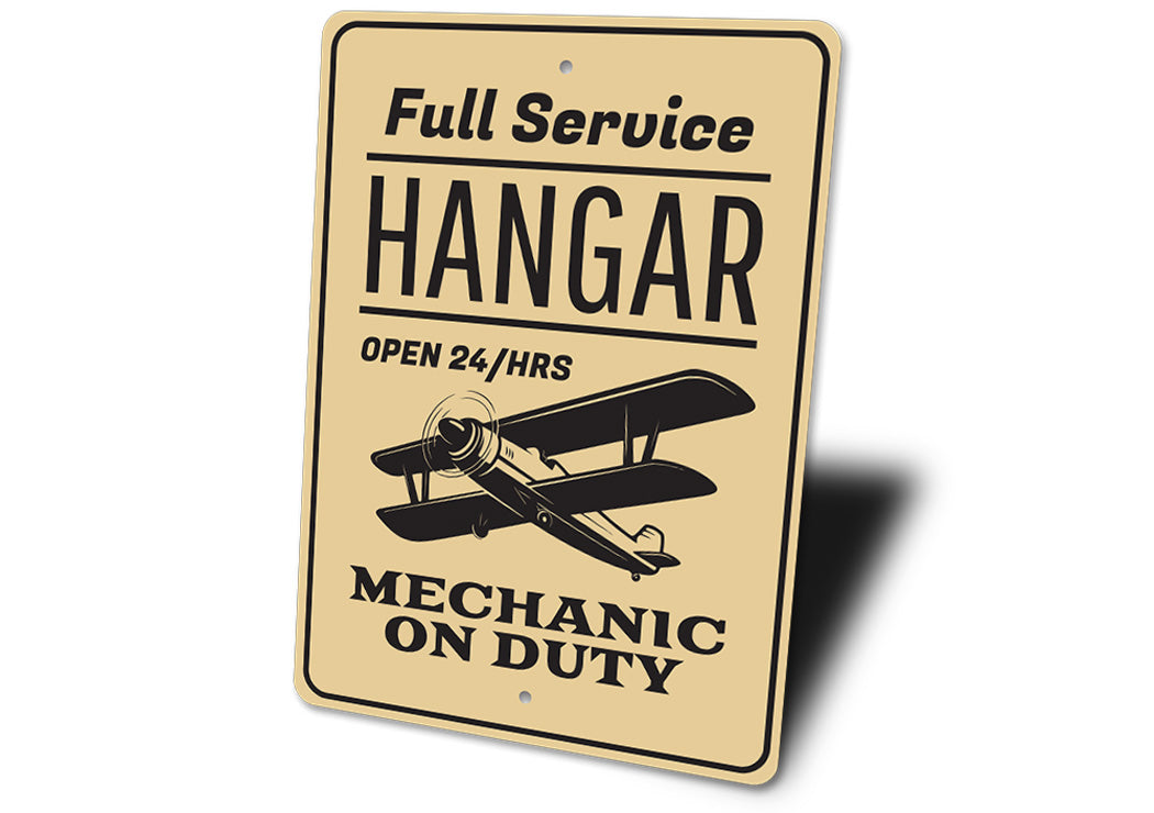 Full Service Hangar Mechanic Sign